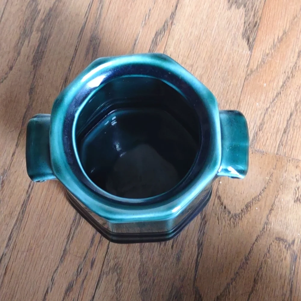 Vintage Pfaltzgraff Heritage Williamsburg Blue Green Cream and Sugar Set - Picture 4 of 8